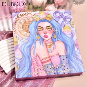 KEVIN&COCO 69-colors Easter Style Blue Girl Eyeshadow Palette (12-Units)